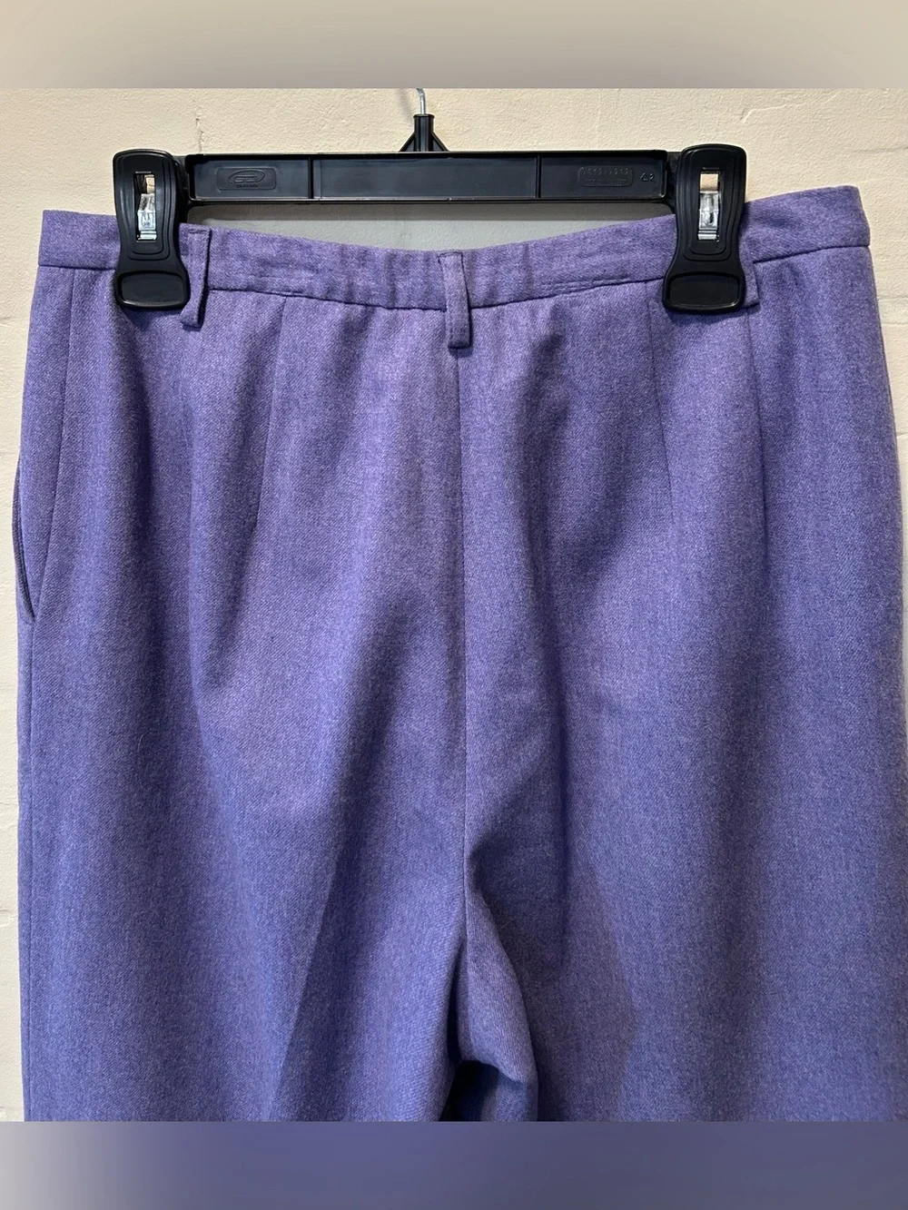 Pendleton Purple Virgin Wool Lined High Waist Tailored Trousers Pants Size 12